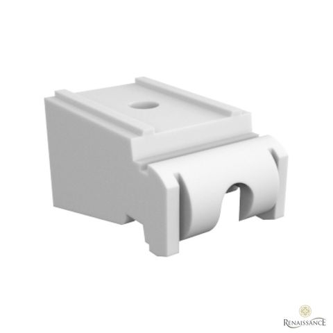 80mm Wave Curtain Track Silver Alluminium