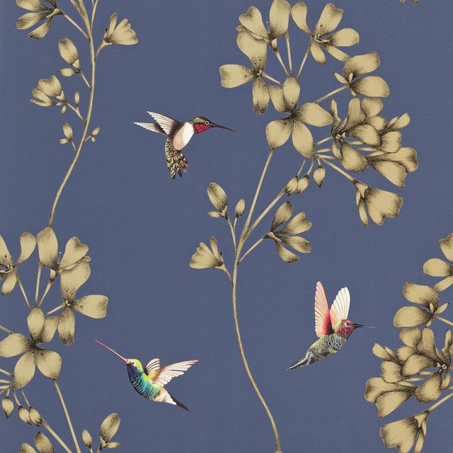 Harlequin Amazilia Amazilia Indigo Wallpaper