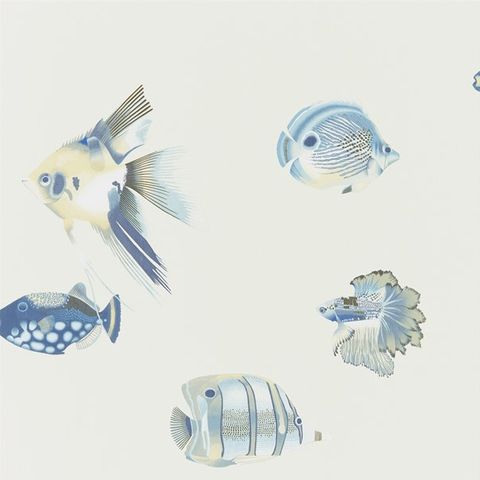 Kamanu Indigo/Pebble Wallpaper