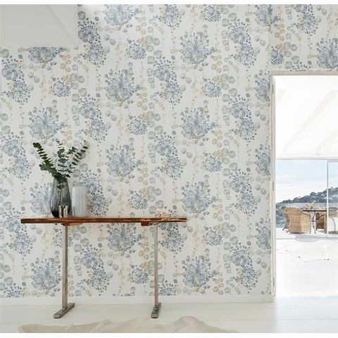 Harlequin Anthozoa Moku Ochre/Seaspray Wallpaper