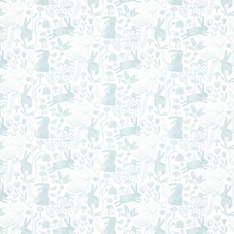 Into The Meadow Duck Egg Wallpaper