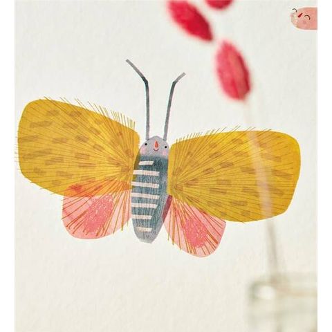 Harlequin Book of little treasures Garden Friends Poppy/Ochre/Leaf Wallpaper