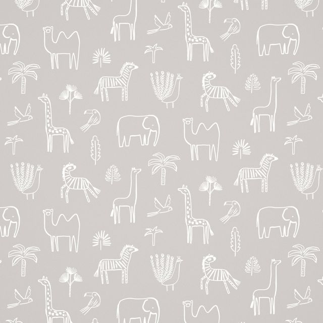 Funky Jungle Stone Wallpaper