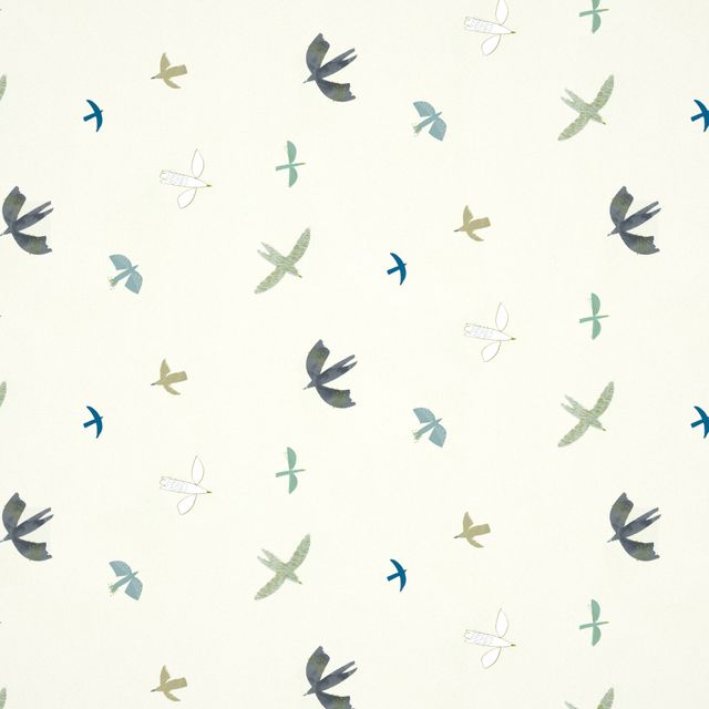 Harlequin Book of little treasures Skies Above Duck Egg/Linen Wallpaper