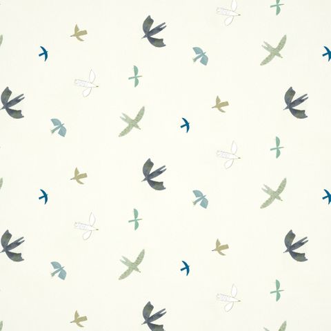 Harlequin Book of little treasures Skies Above Duck Egg/Linen Wallpaper