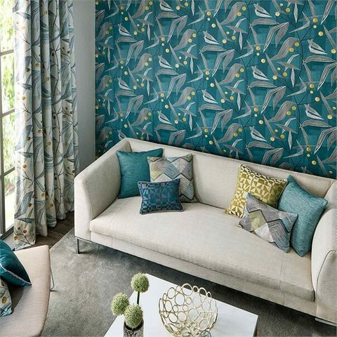 Harlequin Entity Entity Teal/Linden Wallpaper