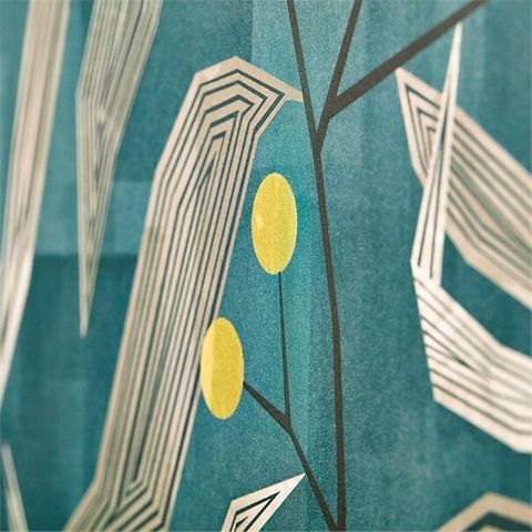 Harlequin Entity Entity Teal/Linden Wallpaper