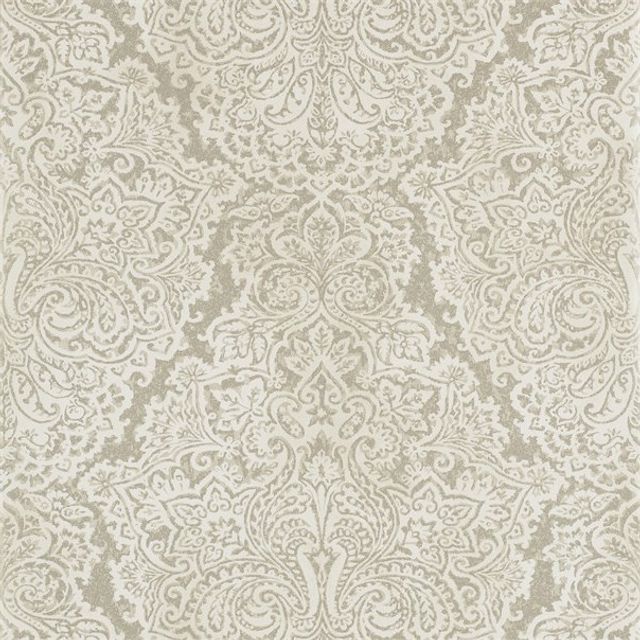 Aurelia White Gold Wallpaper
