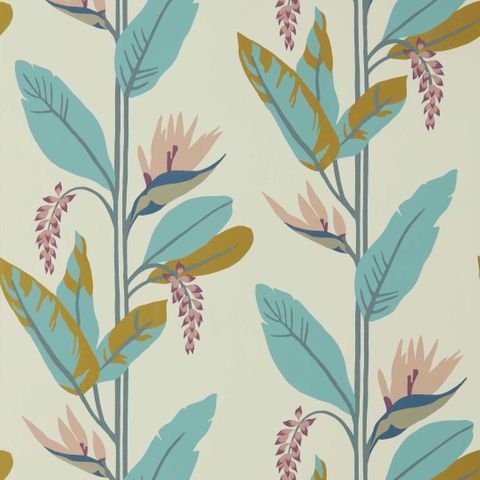 Llenya Blush/Harbour/Gold Wallpaper