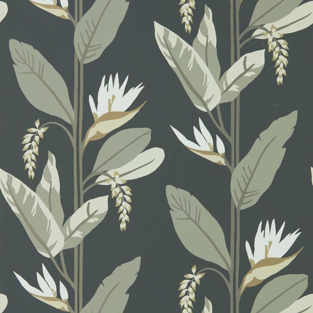 Harlequin Mirador Llenya Jet/Stone/Gold Wallpaper