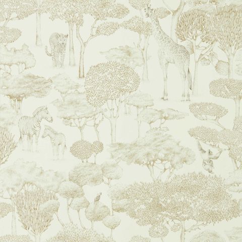 Shamwari Chalk/Gold Wallpaper