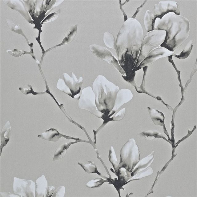 Lotus Silver Wallpaper
