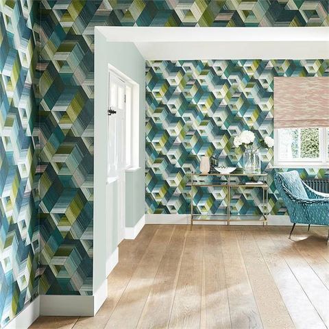 Harlequin Momentum 5 Arccos Arccos Emerald/Blush Wallpaper