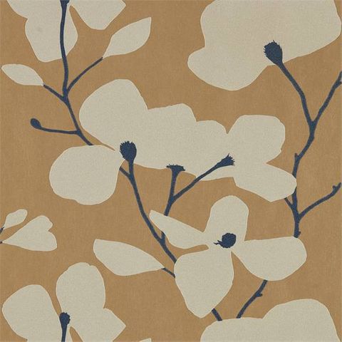 Kienze Shimmer Antique Gold/Ink Wallpaper