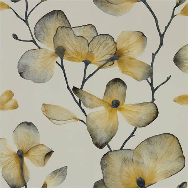 Harlequin Momentum 5 Kienze Ochre/Steel Wallpaper