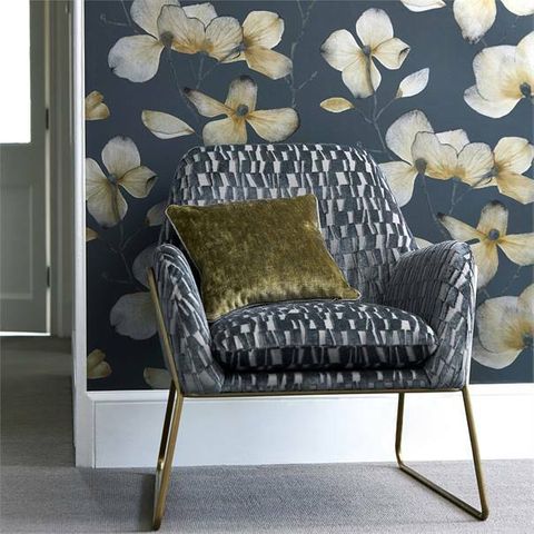 Harlequin Momentum 5 Kienze Ochre/Steel Wallpaper