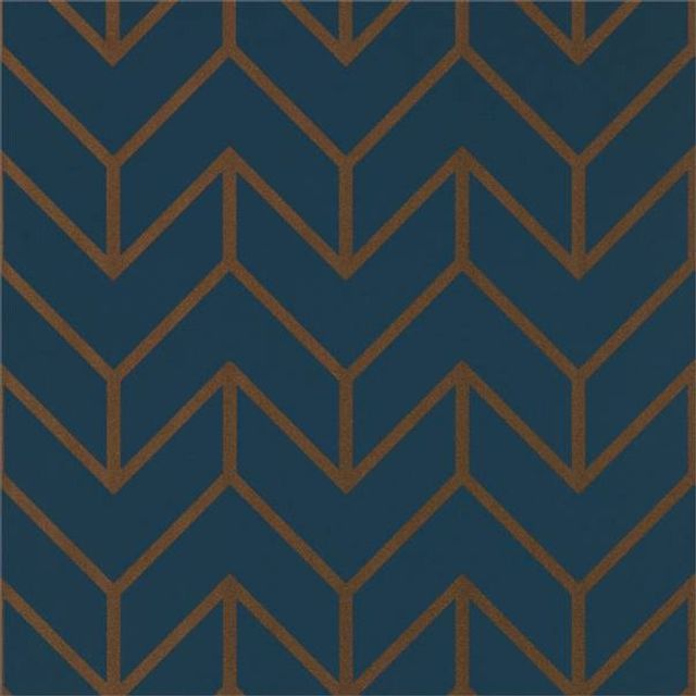 Harlequin Momentum 5 Tessellation Marine/Copper Wallpaper