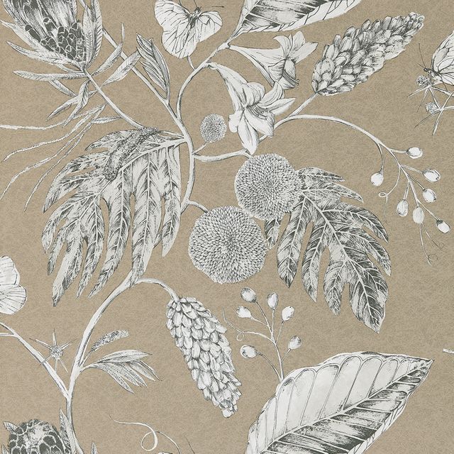 Harlequin Palmetto Amborella Pebble Wallpaper