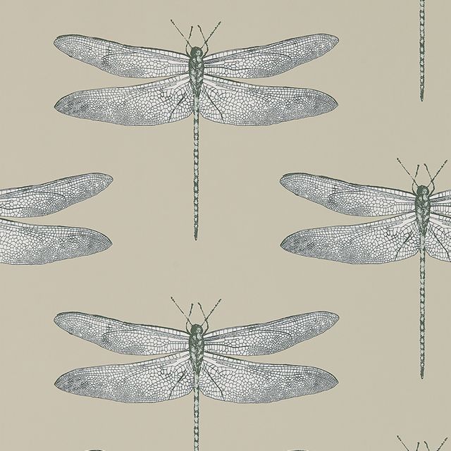 Harlequin Palmetto Demoiselle Jute/Slate Wallpaper