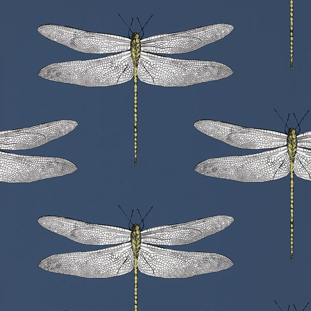 Harlequin Palmetto Demoiselle Ink/Chartreuse Wallpaper