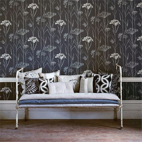 Harlequin Poetica Gardinum Ivory and Gold Wallpaper