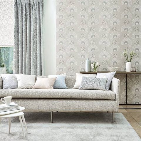 Harlequin Paloma Louella Seaglass/Pearl Wallpaper
