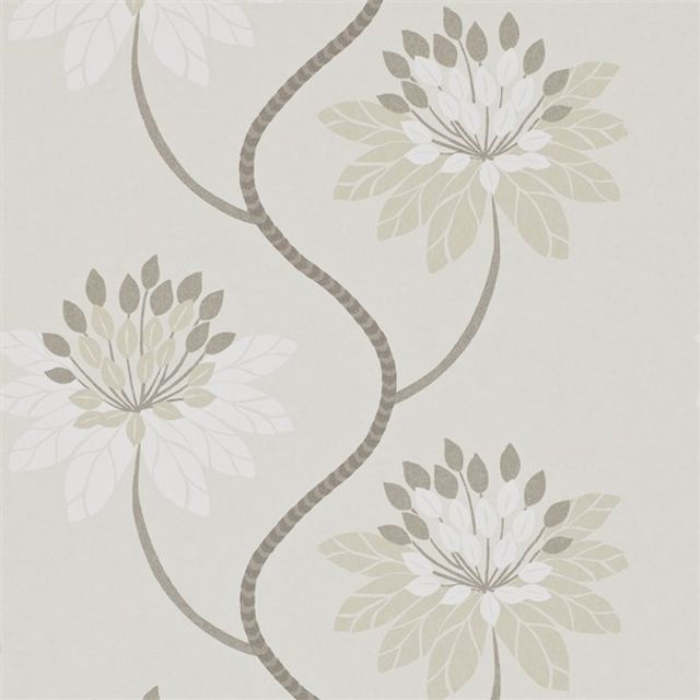 Eloise Buttermilk/Linen Wallpaper