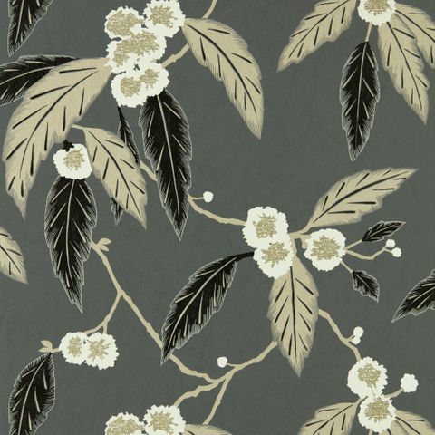 Coppice Ebony/Putty/Snow Wallpaper