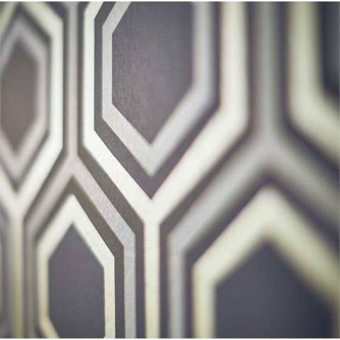 Harlequin Salinas Prints & Weaves Selo Gold/Platinum Wallpaper