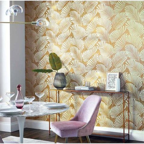 Harlequin Salinas Prints & Weaves Mala Ochre Wallpaper