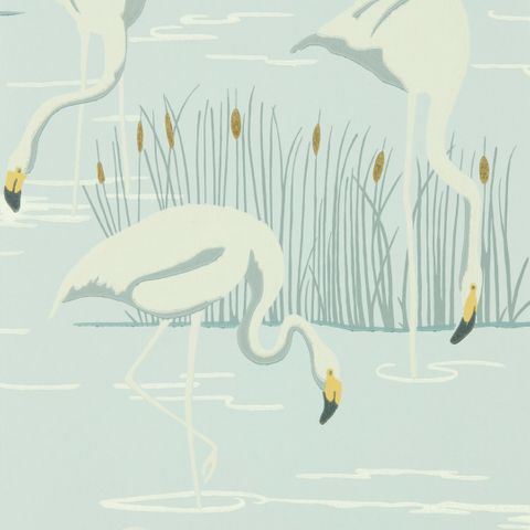 Salinas Ice/Linen/Dijon Wallpaper