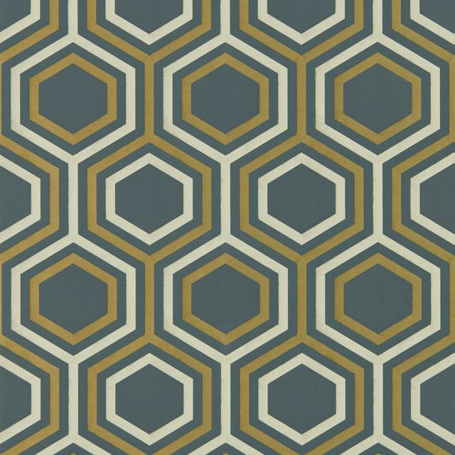 Selo Ebony/Gold Wallpaper