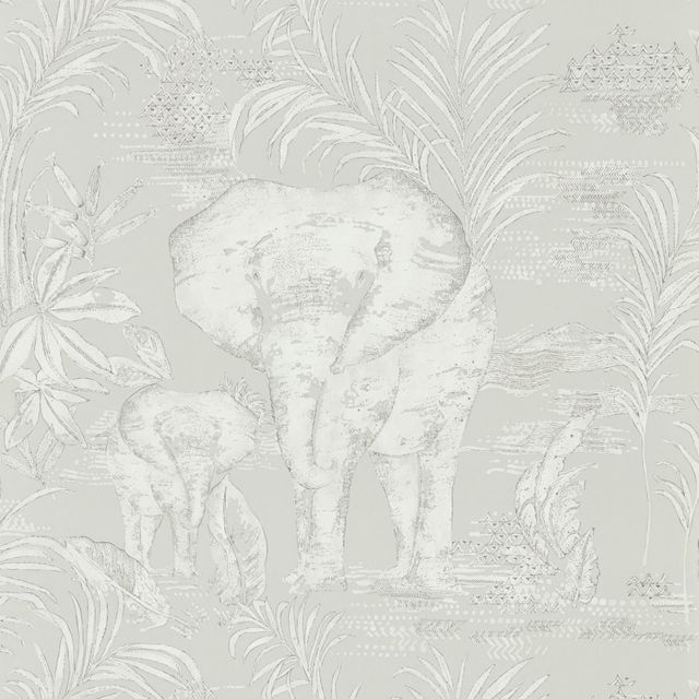 Harlequin Zapara Wallpapers Kinabalu Silver Wallpaper