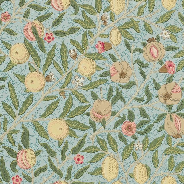 Fruit W/P Slate/Thyme Wallpaper