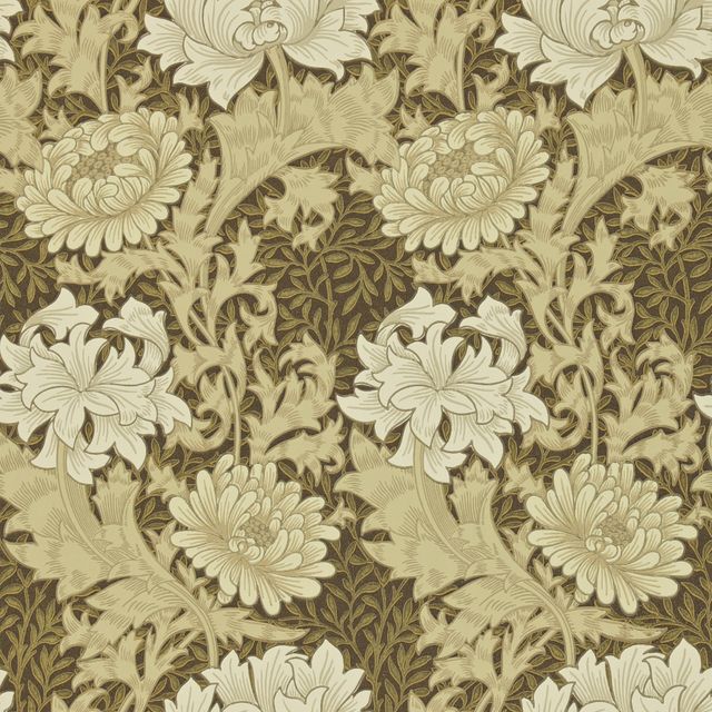 William Morris Archive II Wallpapers Chrysanthemum Bullrush Wallpaper