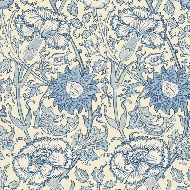 William Morris Archive II Wallpapers Pink & Rose Indigo Wallpaper