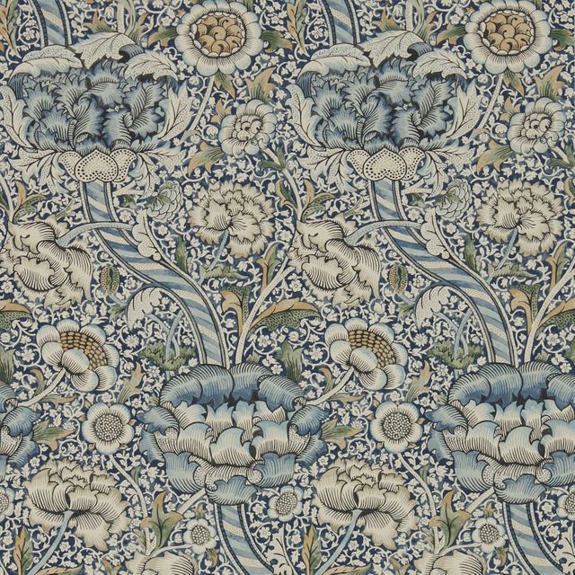 William Morris Archive IV - The Collector Wallpapers Wandle Blue/Stone Wallpaper