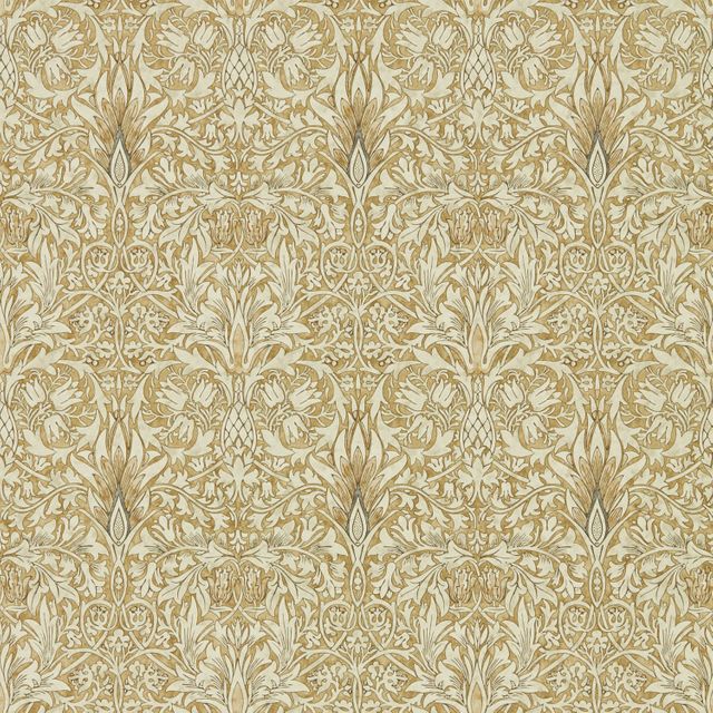 William Morris Archive IV - The Collector Wallpapers Snakeshead Gold/Linen Wallpaper