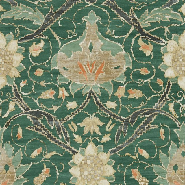 William Morris Archive IV - The Collector Wallpapers Montreal Forest/Teal Wallpaper