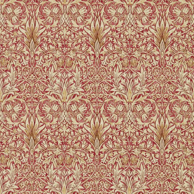 William Morris Archive IV - The Collector Wallpapers Snakeshead Madder/Gold Wallpaper