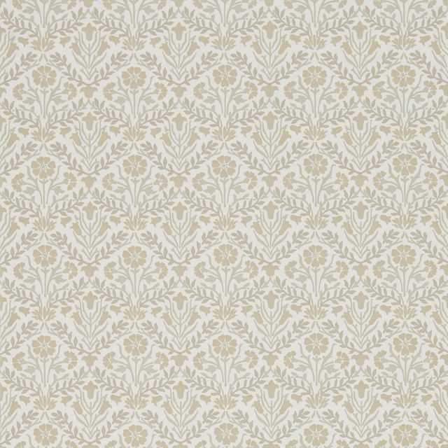 William Morris Archive IV - The Collector Wallpapers Morris Bellflowers Linen/Cream Wallpaper