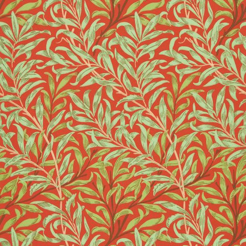 Willow Bough Tomato/Olive Wallpaper