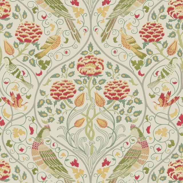 William Morris Melsetter Wallpapers Seasons by May Linen Wallpaper