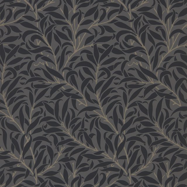 Pure Willow Bough Charcoal/Black Wallpaper