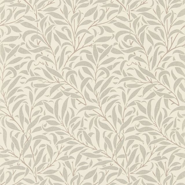 William Morris Morris Pure Wallpapers Pure Willow Bough Ecru/Silver Wallpaper