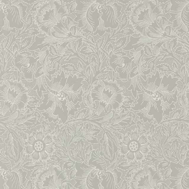 William Morris Morris Pure Wallpapers Pure Poppy Dove/Chalk Wallpaper