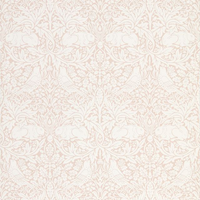 William Morris Pure Morris North Wallpapers Pure Brer Rabbit Faded Sea Pink Wallpaper