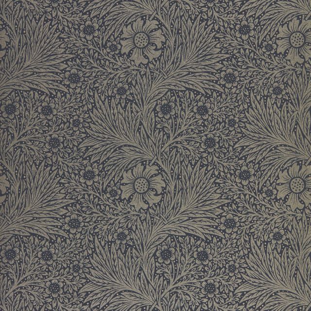 William Morris Pure Morris North Wallpapers Pure Marigold Black Ink Wallpaper