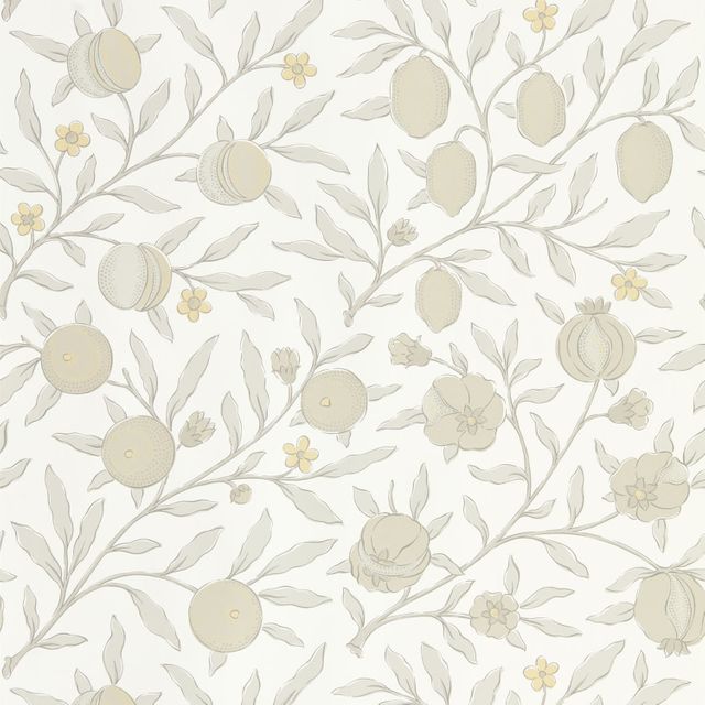 William Morris Pure Morris North Wallpapers Pure Fruit Horned Poppy / Grey Wallpaper