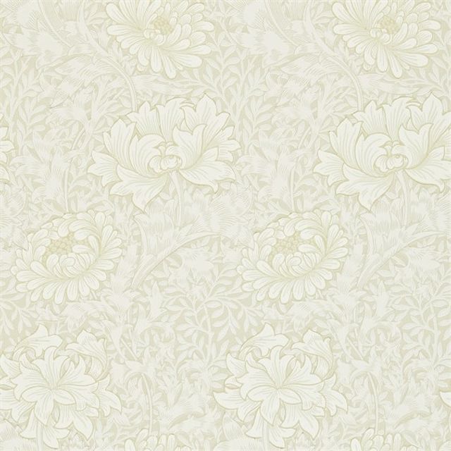 William Morris The Craftsman Wallpapers Chrsyanthemum Chalk Wallpaper